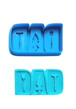 Load image into Gallery viewer, dad cookie cutter and debosser - father's day - finishing, bbq, family, and tradie bbq dad