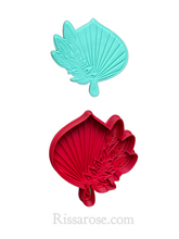 Load image into Gallery viewer, dried pampas grass palm bouquet cookie cutter leaf cookie cutter stamp embosser debosser bouquet