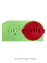 Load image into Gallery viewer, class of 2022 cookie debosser raised stamp class of