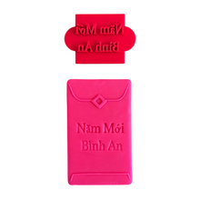 Load image into Gallery viewer, Red Envelope Cookie Cutter Debosser Năm Mới Bình An Blank Personalized space