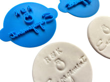 Load image into Gallery viewer, custom engagement cookie stamp diy stamp personalized initial engagement party cookie