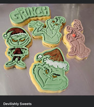 Load image into Gallery viewer, The Grinch Cookie Cutter Stamp Heart Sign Christmas Hat Grinch The Grinch Sign Elf Grinch Dog