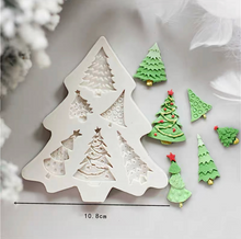 Load image into Gallery viewer, christmas tree silicone mould 6 different styles