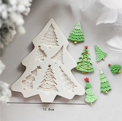 christmas tree silicone mould 6 different styles