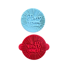 Load image into Gallery viewer, Happy Easter Stamp Fondant Clay Cross He is Risen