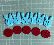 Load image into Gallery viewer, Mini Captial Alphabet Cookie Debosser Cupcake Raised up letter Birthday Easter