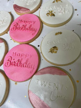 Load image into Gallery viewer, 21st birthday personalised name twenty one cookie fondant debosser raised stamp happy birthday
