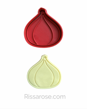 Load image into Gallery viewer, Fruit vegetable theme cookie cutter embosser banana carrot radish corn pear pumpkin avocado pineapple onion tomato watermelon apple lemon strawberry