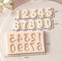 Load image into Gallery viewer, Large 3D Alphabet Number Silicone Mould Captial Letter