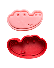 Load image into Gallery viewer, Safari zoo animals cookie cutters and stamps -zebra giraffe monkey lion tiger Penguin Panda