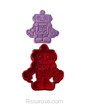 Load image into Gallery viewer, Robot Cookie Cutter Stamp