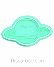 Load image into Gallery viewer, Cute Space Cookie Cutter Stamp UFO Satellite Sun Astronaut Saturn Earth Spaceship Alien