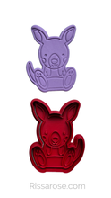 Load image into Gallery viewer, Australian animals cookie cutters and stamps - Koala wombat kangaroo platypus kookaburra Ibis