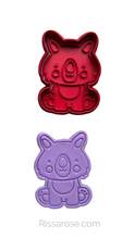 Load image into Gallery viewer, Australian animals cookie cutters and stamps - Koala wombat kangaroo platypus kookaburra Ibis