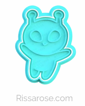 Load image into Gallery viewer, Cute Space Cookie Cutter Stamp UFO Satellite Sun Astronaut Saturn Earth Spaceship Alien