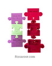 Load image into Gallery viewer, Thank you Teacher Puzzle Cookie Cutter Stamp