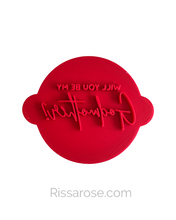 Load image into Gallery viewer, Will you be my Godmother Godfather Godparents Cookie Cutter Stamp Cross debosser