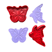 Load image into Gallery viewer, Butterfly Cookie Cutter Stamp Side Wing Monarch
