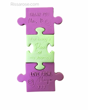 Load image into Gallery viewer, Thank you Teacher Puzzle Cookie Cutter Stamp