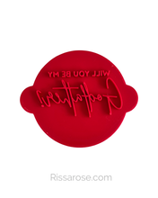 Load image into Gallery viewer, Will you be my Godmother Godfather Godparents Cookie Cutter Stamp Cross debosser