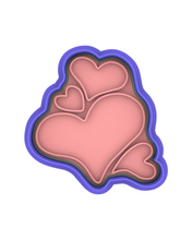 Load image into Gallery viewer, Hearts Day Cookie Cutter Stamp Heart Teddy Bear Letter Valentine's' day