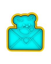 Load image into Gallery viewer, Hearts Day Cookie Cutter Stamp Heart Teddy Bear Letter Valentine's' day