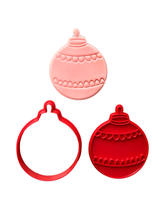 Load image into Gallery viewer, Christmas Baubles Cookie Cutter Stamp
