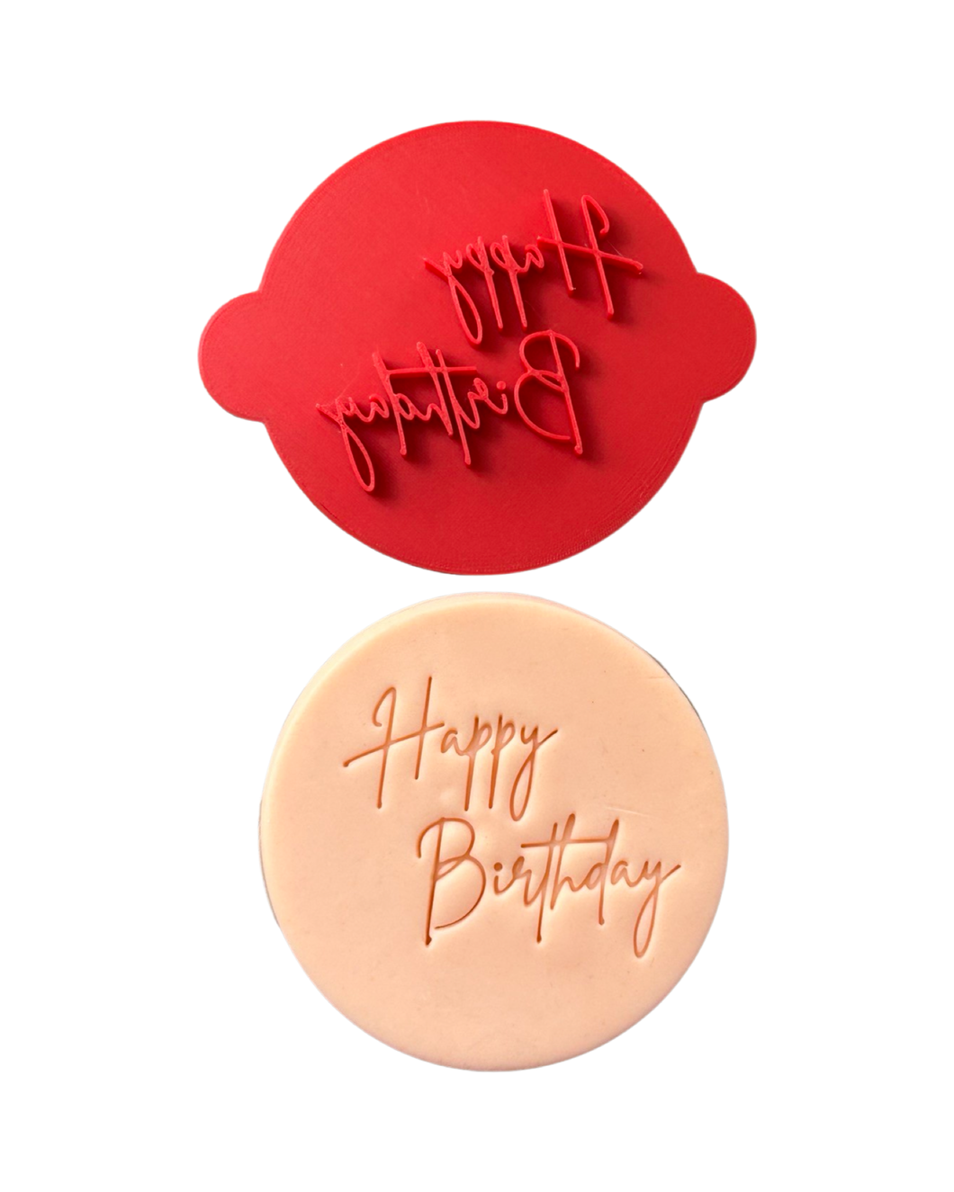Happy Birthday Cookie Stamp Embosser Brittany font