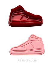 Load image into Gallery viewer, Basketball shoe Cookie Cutter Stamp Sport sneaker mini cupcake topper
