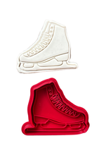 Load image into Gallery viewer, Ice skating shoes cookie cutter stamp Teen birthday
