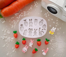 Load image into Gallery viewer, Easter Silicone Mould mini Rabbit carrot
