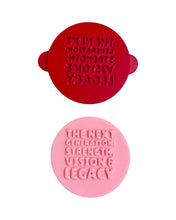 Load image into Gallery viewer, NAIDOC week debosser cookie raised stamp Aboriginal First Nations 50 years anniversary
