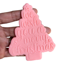 Load image into Gallery viewer, We wish you a merry christmas cookie cutter debosser xmas
