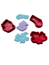 Load image into Gallery viewer, Christmas Grinch Cookie Cutters Debosser Grinch hohoho
