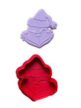 Load image into Gallery viewer, Christmas Grinch Cookie Cutters Debosser Grinch hohoho
