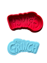 Load image into Gallery viewer, Christmas Grinch Cookie Cutters Debosser Grinch hohoho
