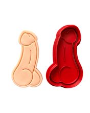 Load image into Gallery viewer, Penis Cookie Cutter Stamp man body part
