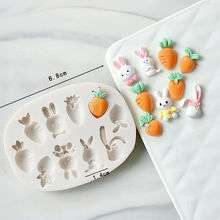 Load image into Gallery viewer, Easter Silicone Mould mini Rabbit carrot
