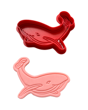 Load image into Gallery viewer, Whale Cookie Cutter Stamp
