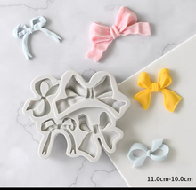 Load image into Gallery viewer, Stylish Bow Silicone Mould Cake Fondant drip bow Soap
