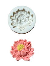 Load image into Gallery viewer, Lotus flower Silicone Mould Cake Fondant Candle Sugarcraft Soap Mother&#39;s day
