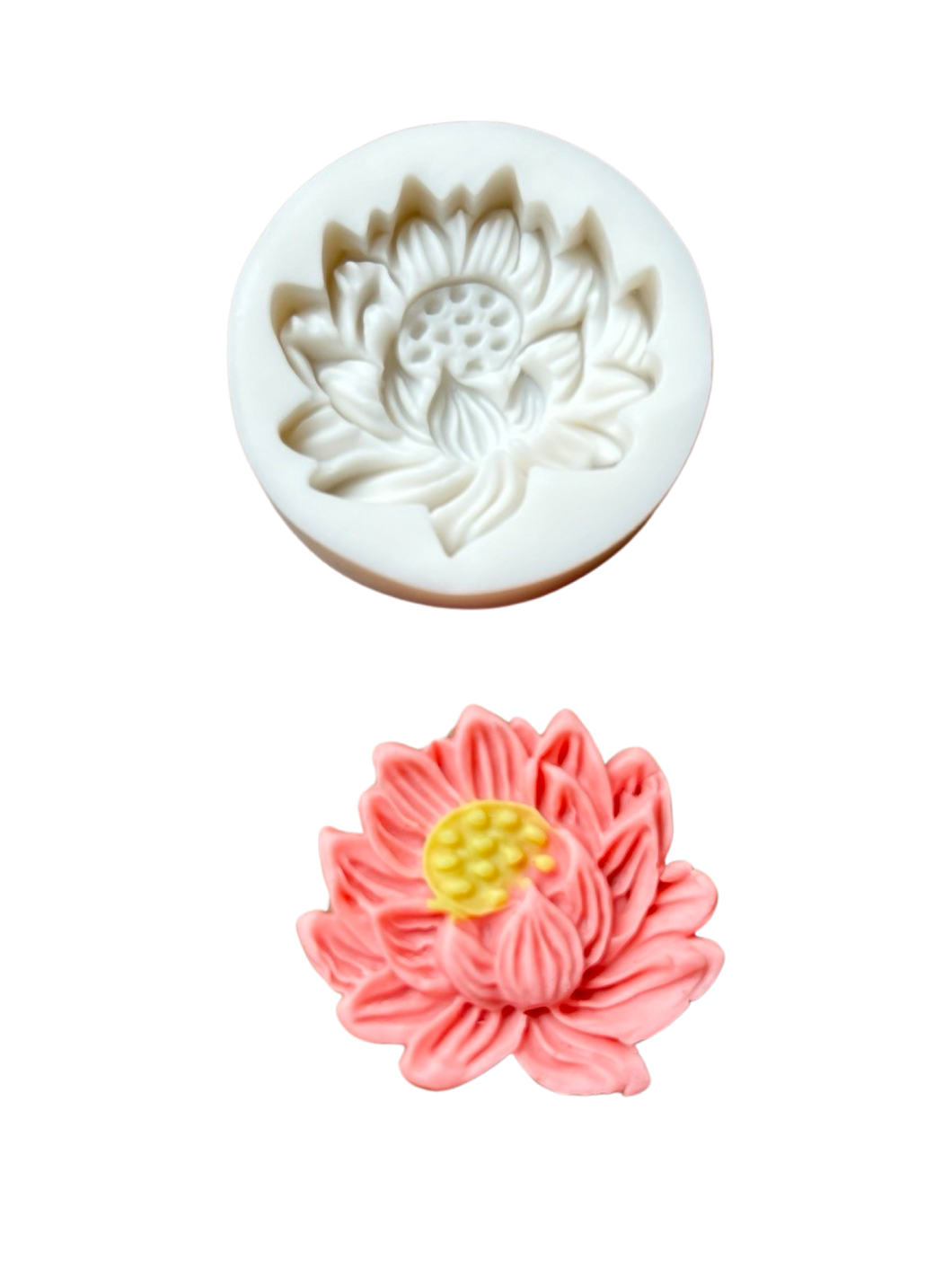 Lotus flower Silicone Mould Cake Fondant Candle Sugarcraft Soap Mother's day