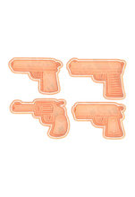 Load image into Gallery viewer, Gun Cookie Cutter Stamp teen adult birthday cookie revolver pistol
