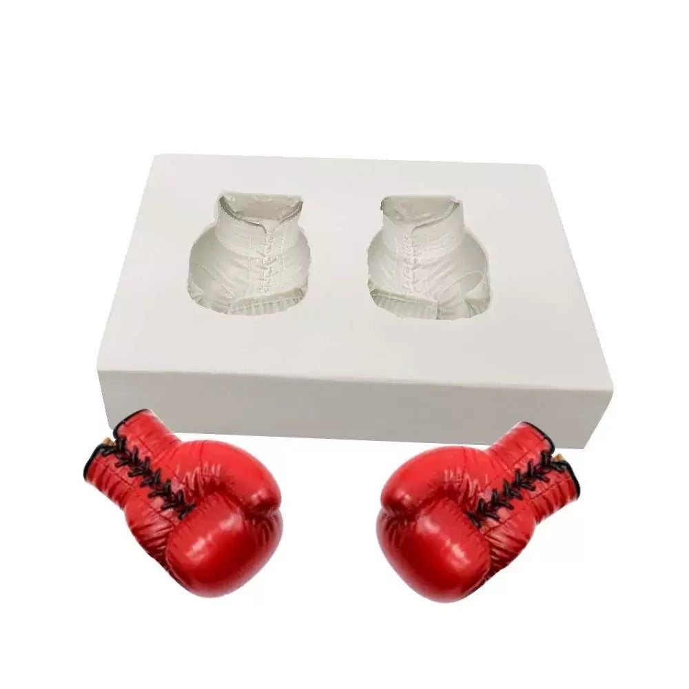 Boxing gloves Silicone Mould Cupcake sparring gloves sport Father's Day