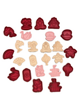 Load image into Gallery viewer, Japanese Theme Cookie Cutter Stamp Sakura Tree Fan Maneki-Neko Temple Sumo Koi Fish
