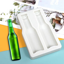 Load image into Gallery viewer, Beer bottle silicone mould father&#39;s day twin pack chocolate mould
