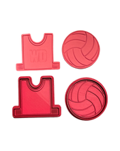 Load image into Gallery viewer, Netball bibs cookie cutter Sport Top Jersey position
