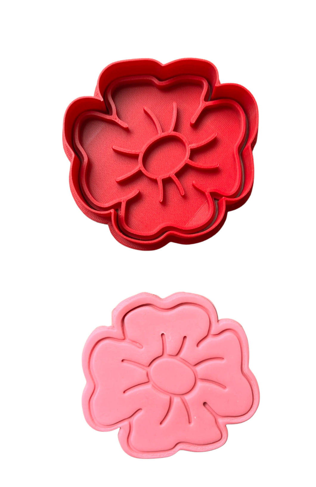 Poppy flower cookie cutter and embosser - Anzac day Least forget