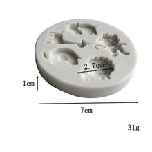 Load image into Gallery viewer, Zoo Animal silicone mould giraffe hippo elephant lion monkey

