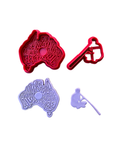 Load image into Gallery viewer, Always was cookie cutter stamp Australia map NAIDOC week Aboriginal people Didgeridoo
